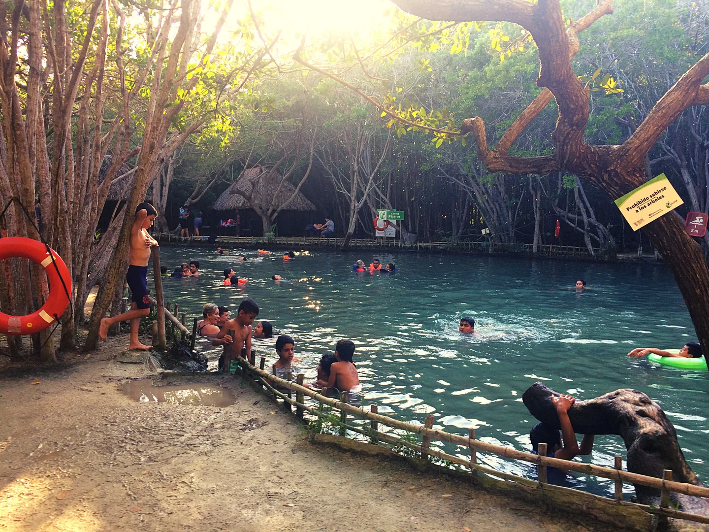 El corcito cenote in Progreso, Mexico