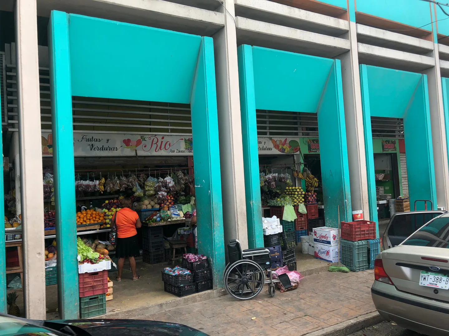 the market (mercado) in Progreso, Mexico