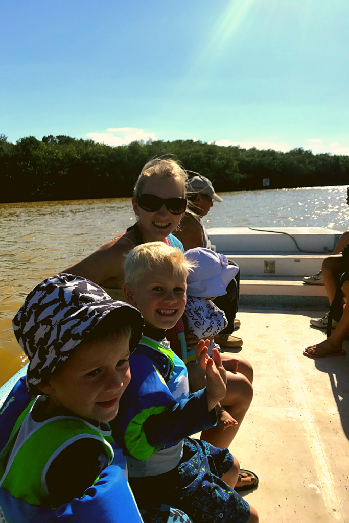 boat ride over to El Corcito Ecological Reserve