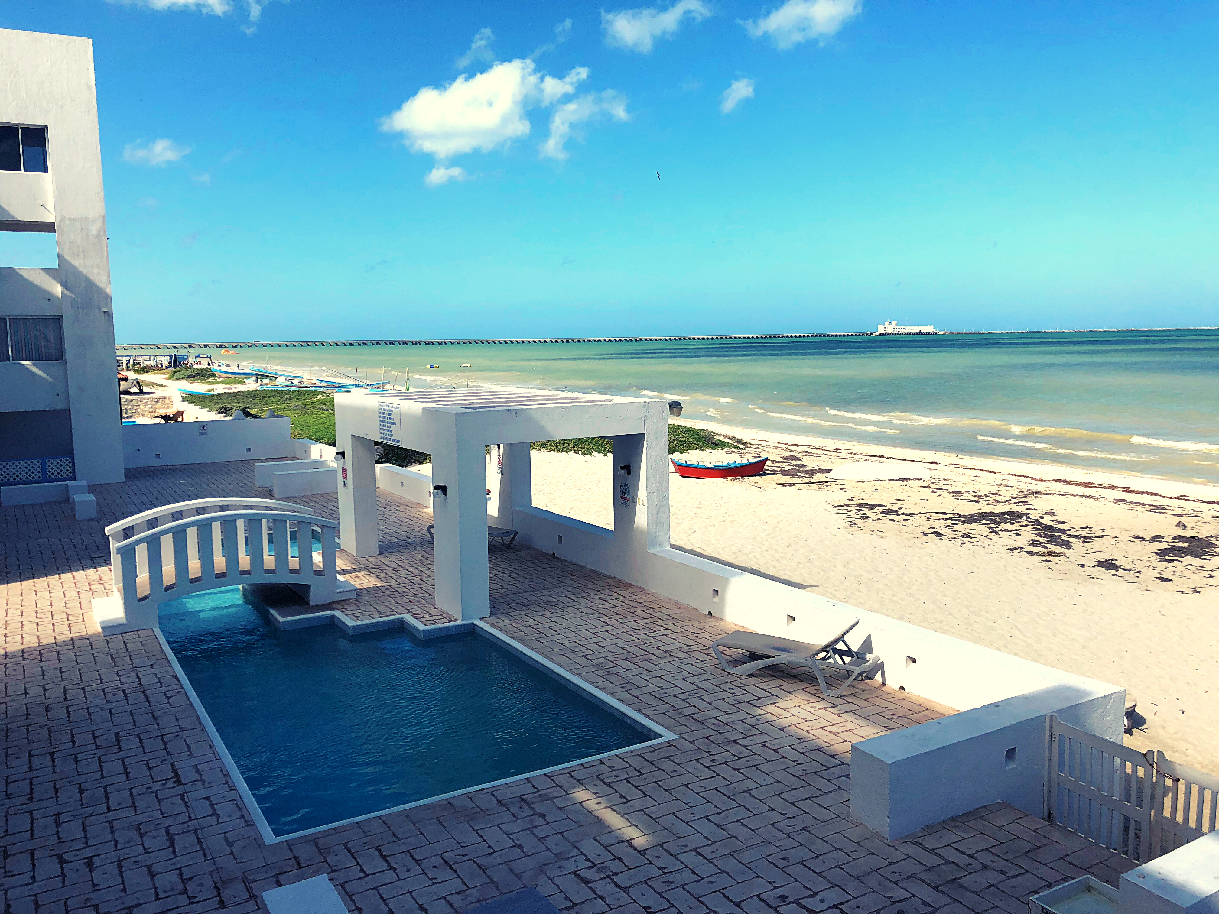 pool at airbnb progreso, mexico